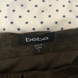 Bebe mini suede skirt